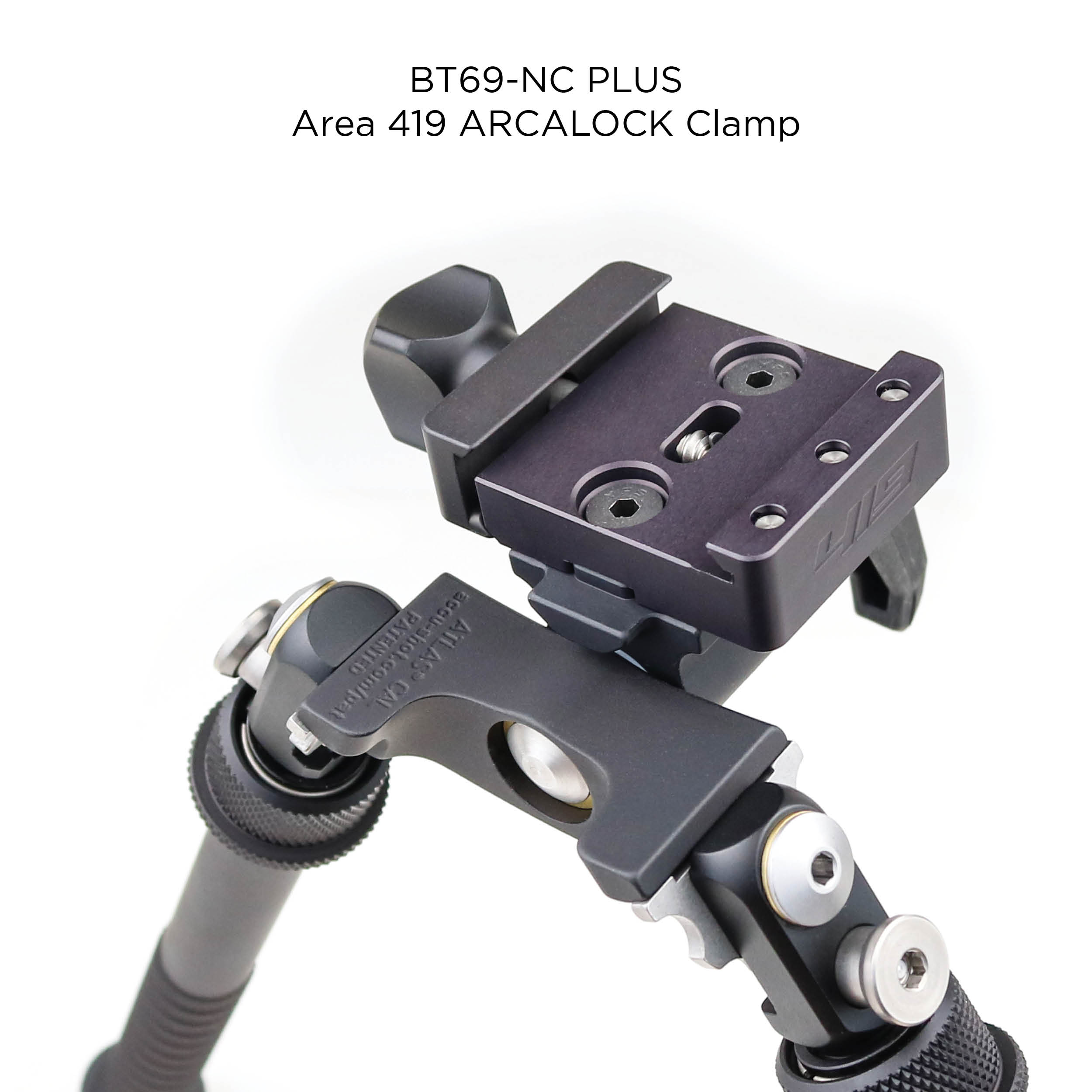 BT69-NC Gen. 2 CAL Atlas® Bipod: Tall with No Clamp | B&T Industries