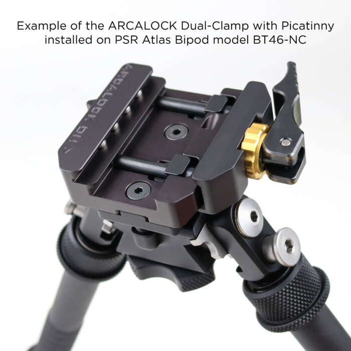 Arcalock Dual Clamp With Picatinny Installed On Bt46 Nc