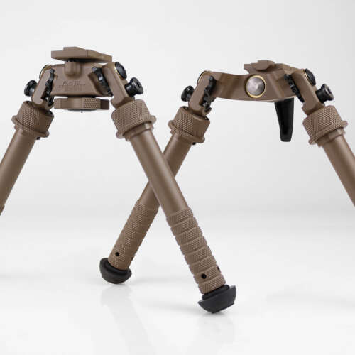 FDE Atlas Bipods with Black Hardware